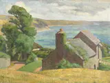 Milandrex, Cornwall 1913-14 by Hubert Wellington, Oil on Canvas, sold Nov 2020