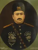 Persian, A Qajar Portrait of Mahammad Ali Shah by Mahdi Musavir al-Mulk, oil on canvas, sold Nov 2020