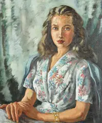British, a half-length portrait of a seated lady by Francis Wynne Thomas, oil on canvas, offered Nov 2020