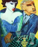 Blatime by Karen Kjar Larsen, oil on canvas, offered Nov 2020