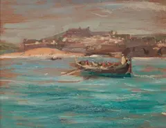 Coastal scene by Alexander Ignatius Roche, sold Feb 2012