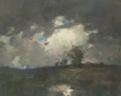 The approaching storm by Henry Taylor Wyse, oil on canvas, sold Feb 2012