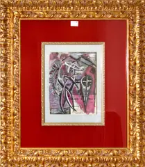 A Pair of Abstract compositions by Milko Bambič, on French dance programmes, offered Nov 2012