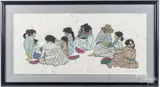 titled Passing Traditions by Marlene McGoffin, lithograph, offered Jun 2017