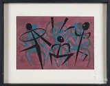 titled The Jam Session by Bill Loos, gouache, offered Jun 2017