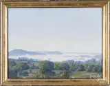 landscape by Andrew Schwartz, oil on canvas, offered Jun 2017