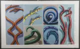 abstract by Kathleen Spicer, oil on paper, offered May 2017