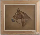 horse portrait of Mrs. Bruin by Ninetta Butterworth, oil on canvas, offered May 2017