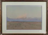 western landscape by Hardesty Maratta, watercolor, offered May 2017