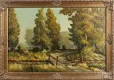 landscape by Hubert, oil on canvas, offered May 2017