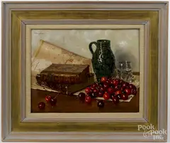 still life by Oswald Eichinger, oil on panel, offered May 2017