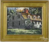 landscape with farmhouse by Wendell Austin, oil on board, offered May 2017