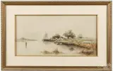 landscape by Frank F. English, watercolor, offered May 2017