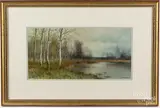 landscape by George Howell Gay, watercolor, offered May 2017