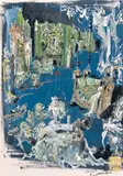 Projet de décor de théâtre by Daniel Louradour, Gouache, sold Dec 2011