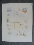 Frontispice pour Les Douze tribus d'Israël. 1973 (Michler et Löpsinger 618) by Salvador Dalí, Eau-forte, pointe sèche et pochoir, sold May 2015
