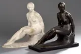 Femme nue assise by Jean-Marie Joachime, Épreuve en bronze à patine brune, fonte d'édition ancienne à cire perdue de Bisceglia M, sold May 2015