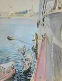 Daar el Salam by Raoul du Gardier, Aquarelle titrée en bas à droite, circa, sold Dec 2014
