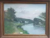 Vue de Rivière by Pierre Jacques Pelletier, Pastel signé en bas à gauche, sold Sep 2022