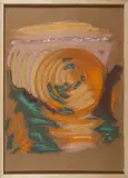 Été 89 ou l'année des météores 2 by Madeleine Lambert, 1989, Pastel sur carton, sold Sep 2022