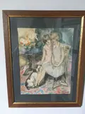 Les deux soeurs by Henriette Morel, Aquarelle, sold Sep 2022