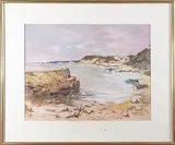 Barque en bord de mer by Dante Antonini, Aquarelle, sold Sep 2022