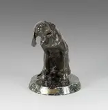 Five o’Clock by Henri Fouques de Saint-Leu, Bronze à patine brun vert sur socle en marbre, sold Sep 2020
