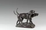 Deux chiens de meute by Georges Gardet, Bronze à patine brun-noir nuancée signée en creux sur la terrasse, sold Sep 2020