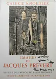 Images de Jacques Prévert by Jacques Prévert, Affiche originale signée, sold Oct 2012