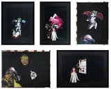 Sans titre by Vettor Pisani, 1999, Collage sur fond noir, sold Jun 2013