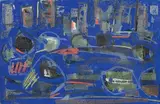 Composition, New York by Jun'ichi Dobashi, 1962, Gouache sur papier, sold Jun 2013
