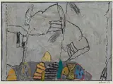 Sans titre by François Dilasser, 1987, Gouache sur papier, sold Jun 2013