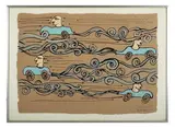 The Automobile by Alex Kosta, 1973, Gouache sur papier signé et daté, sold Jun 2013