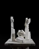 sculpteur Trois éléments by Gisèle Lacroix, Plâtre original, sold May 2023