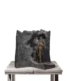 sculpteur Du fond des âges by Gisèle Lacroix, Epreuve en bronze à patine nuancée, sold May 2023