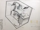 Université de l'espace,1968-1969 by Raymond Loewy, Technique mixte et collage sur papier, sold Dec 2022