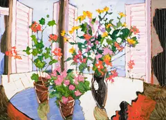 Long Before Winter by Claude A. Simard, 1988, acrylic on canvas, sold Jul 2019