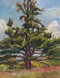 Old White Pine, Madoc, Ontario by A. Y. Jackson, 1967, oil on board, sold Jun 2019