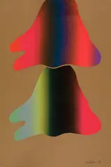 Untitled by Gordon Rayner, 1966, mixed media print, sold Jun 2019