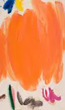 Montego Orange by Paul Fournier, acrylic on canvas, sold Jun 2019