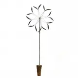 9 ft. Double Spinner Outdoor Wind Sculpture by Lyman Whitaker, contemporary, sold Jan 2023