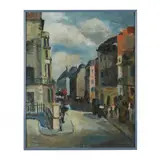 Street in Paddington, London by Alan Caiger-Smith, Oil on board, sold Jan 2023