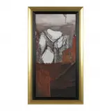 Magnetic Field by László Dús, Mixed media with collage on canvas, sold Jan 2023
