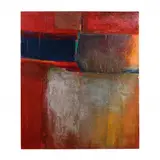 Psephite by Jac Kephart, Mixed media on board, sold Jan 2023