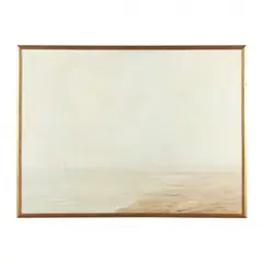 Cape Cod Beach at Dawn, Misty Sails on Horizon by Anne Packard, Oil on canvas, sold Jan 2023