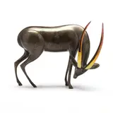 Thomson's Gazelle by Loet Vanderveen, Limited edition cast bronze with applied patina, sold Jan 2023