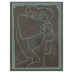 Das Wert Paket (The Embrace) by Paul Klee, Serigraph in colors, sold Jan 2023