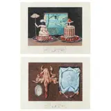 Les Dîners de Gala (Two Works) by Salvador Dalí, Each a photolithograph with drypoint remarques, sold Jan 2023