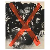 Kill for Peace by Carol Summers, Screenprint with punched holes, sold Jan 2023