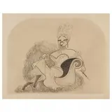 Mae West by Al Hirschfeld, Etching, sold Jan 2023